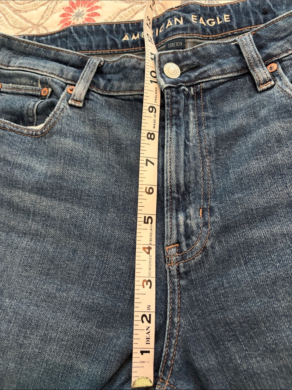 American Eagle Super High-Rise Baggy Wide Leg jeans, size 8 Regular. - Picture 4 of 8